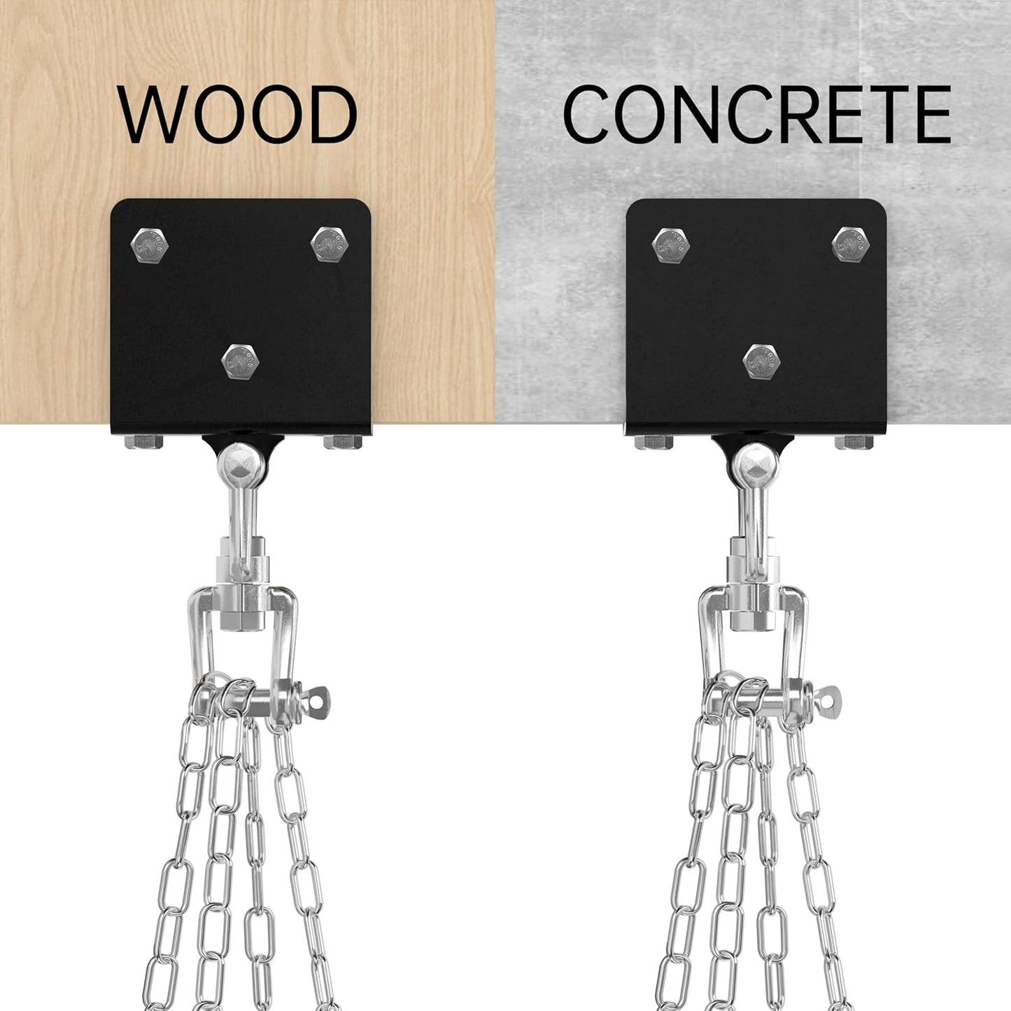 Heavy Bag Hanger for Heavy Bag Beam Mount 360° Rotation Boxing Bag Ceiling Mount I-Beam Punching Bag Hanger Beam Mount Hooks Fit Hanging Punching Bags and Swings (700 LB Capacity)