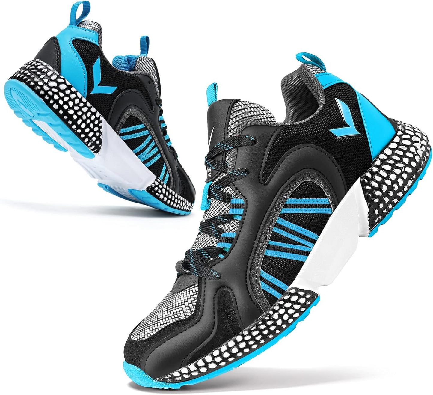 WETIKE Boy's Shoes Mesh Slip on Lightweight Running Sneakers