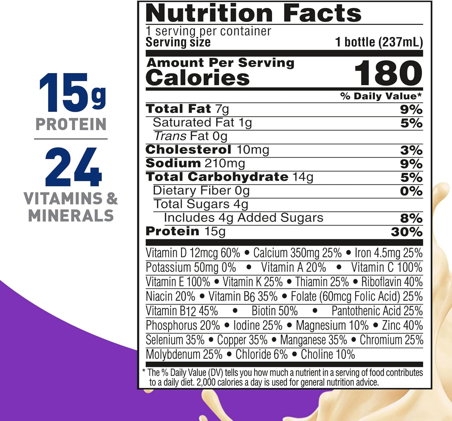 BOOST Women Balanced Nutritional Drink, Very Vanilla, 8 fl oz (Pack of 24)