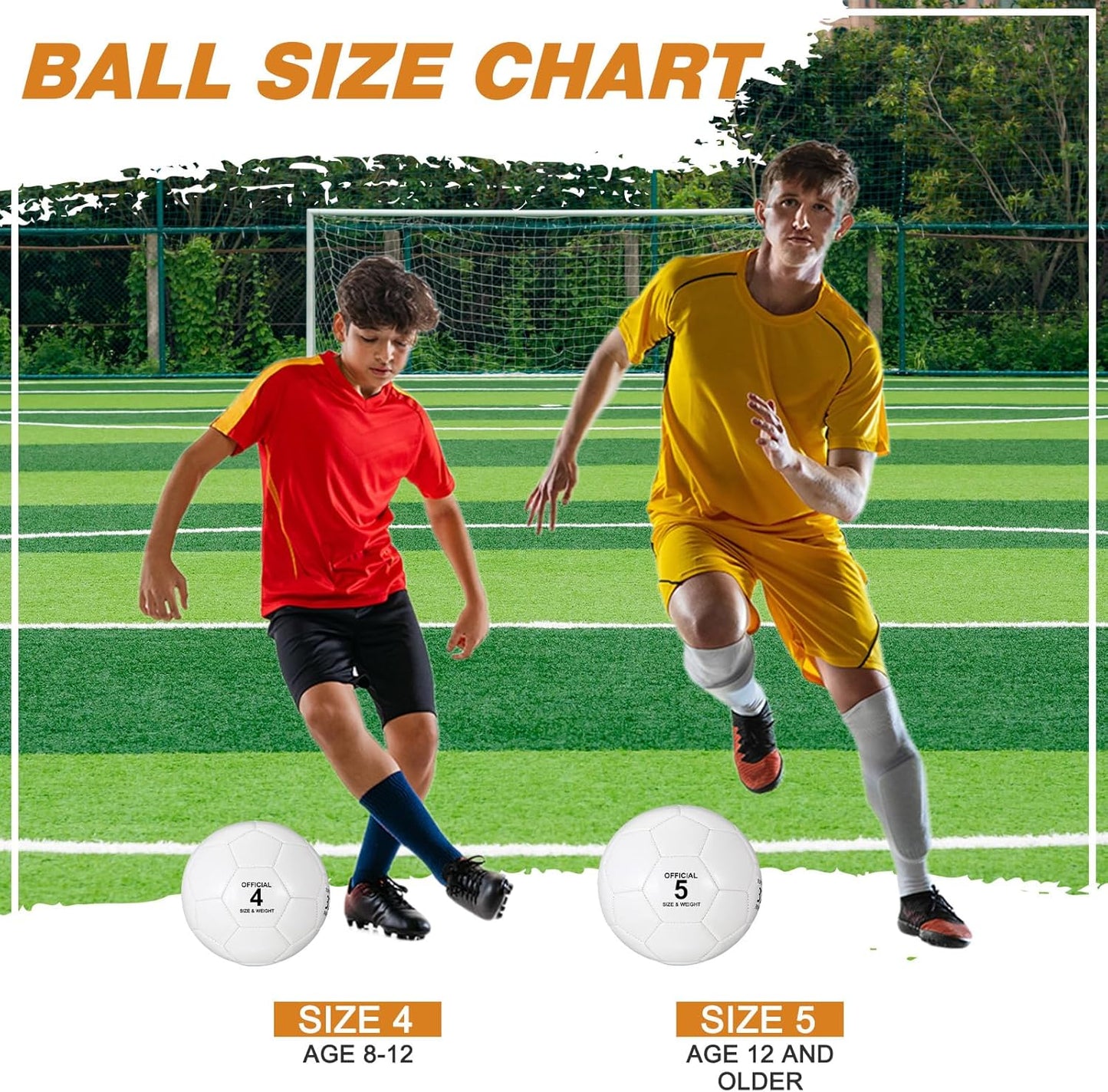 6 Pcs Operation Christmas Soccer Ball Bulk with Pump Needles, Size 3 4 5 Deflated Soccer Ball Gift for Youth Adult Game Training Practice Christian Charity Donation Supplies