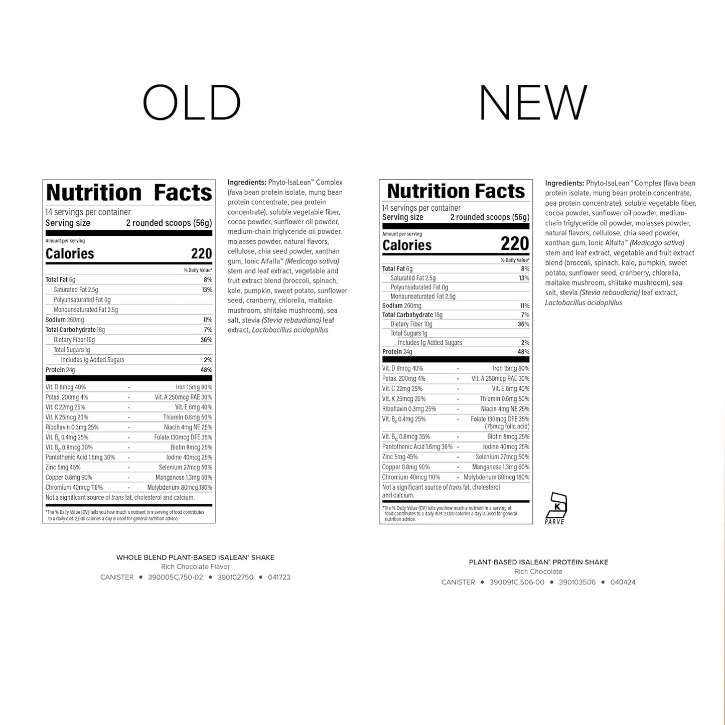 Isagenix Plant-Based IsaLean Protein Shake - Energy Powder with Whole-Food Sourced Vitamins - Supports Lean Muscle Growth & Healthy Metabolism - Rich Chocolate, 27.2 oz (14 Servings)