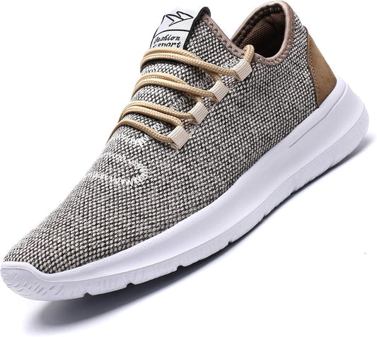 KEEZMZ Men's Running Shoes Fashion Breathable Sneakers Mesh Soft Sole Casual Athletic Lightweight