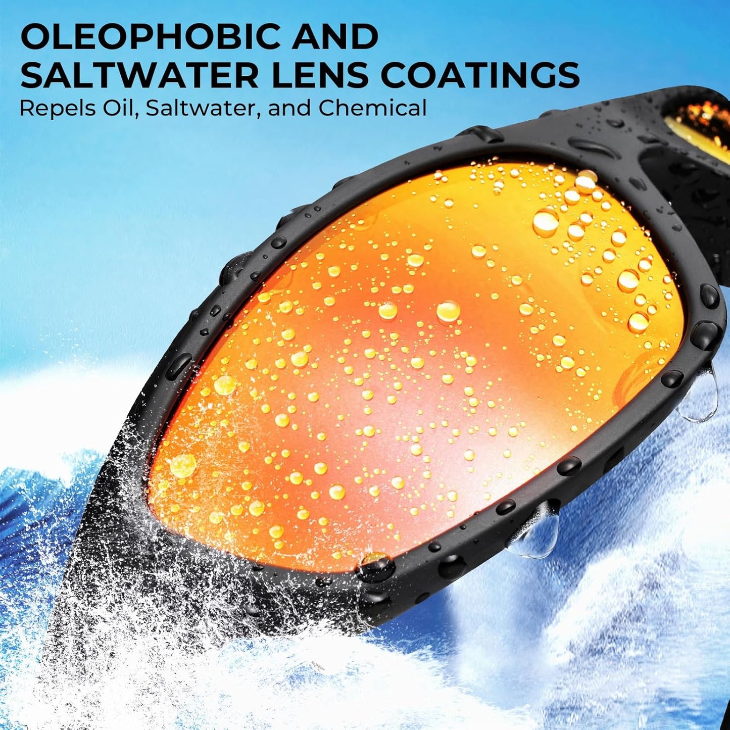 KastKing Hiwassee Polarized Sport Sunglasses for Men and Women, Wrap Sunglasses for Fishing Cycling and Running,UV Protection