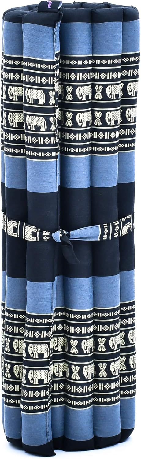 Leewadee Zabuton Seating Cushion – Square Floor Seat for Meditation Exercises, Light Yoga Mat Filled with Kapok