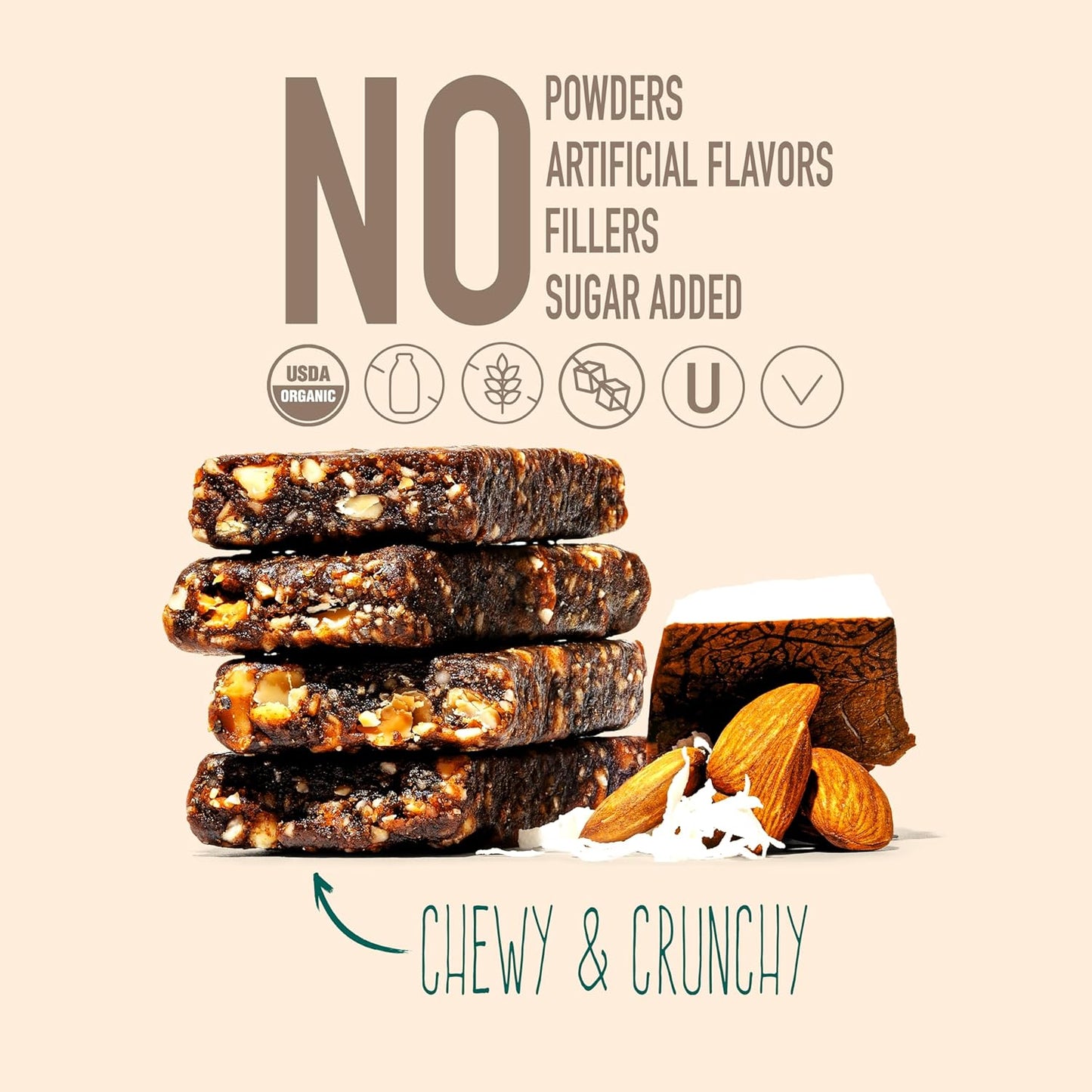 JONESBAR (Variety Pack, 12 Count (Pack of 1)), USDA Organic Fruit & Nut Bar, Non-GMO, Kosher, Vegan, Gluten Free, Simple Snack Bar