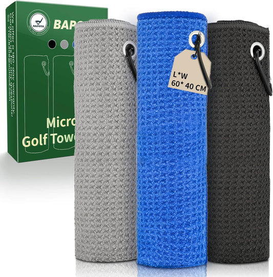 Golf Club Cleaner, Non-Leaking Stretchable Golf Club Brush with Microfiber Golf Towel (23.6 * 15.7 in), Strong Bristles Golf Brush Can Hold 5oz Water, Essentials Golf Accessories for Men