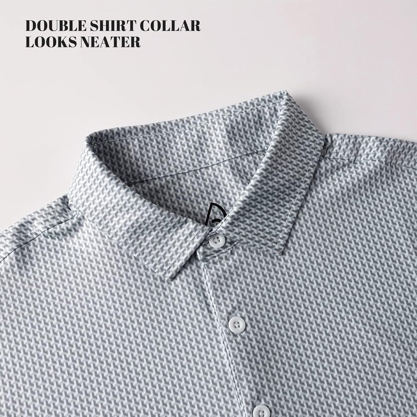 DEOLAX Mens Polo Shirts Fashion Print Mens Golf Shirt Dry Fit Mens Golf Polo Short Sleeve Quick Dry Funny Golf Shirt for Men