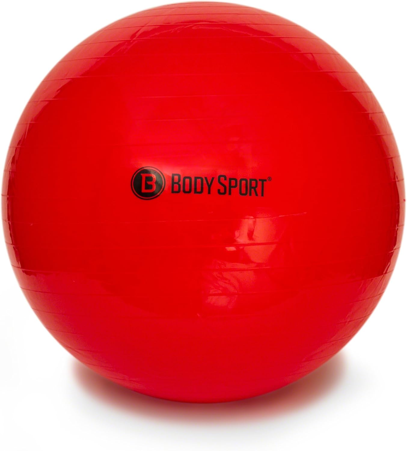 Body Sport Exercise Ball with Pump for Home, Gym, Balance, Stability, Pilates, Core Strength, Stretching, Yoga, Fitness Facilities, Desk Chairs