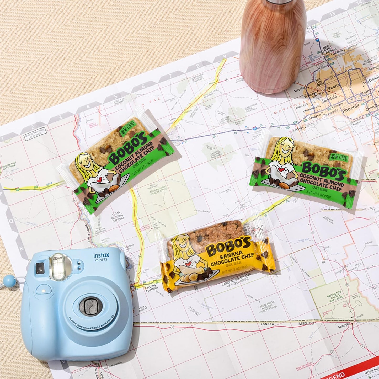 Bobo's Oatmeal Bars, Coconut Almond Chocolate Chip, Gluten Free Vegan Whole Grain Oat Bars, Pack of 12