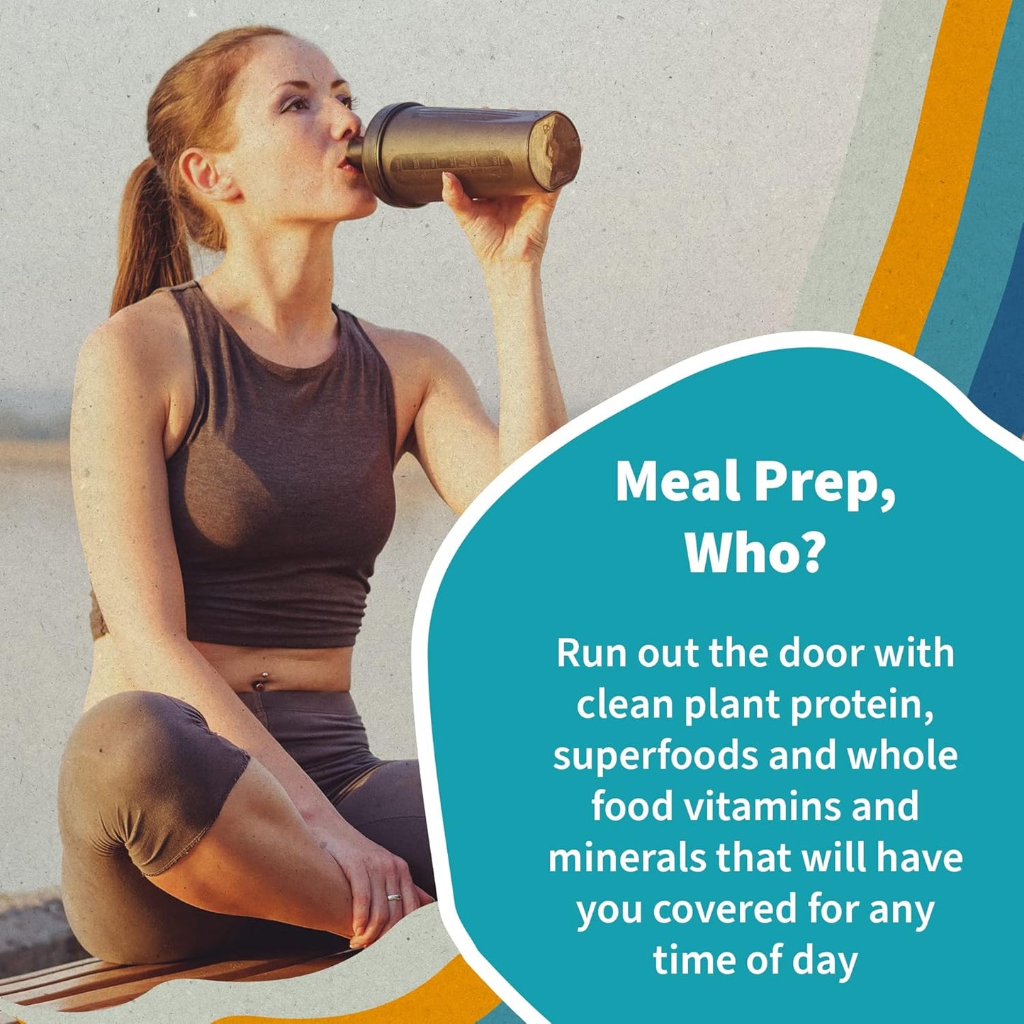 Garden of Life Meal Replacement Shakes, Vegan Protein Powder, Raw Organic Meal, Lightly Sweet Powder with Plant Based Pea Protein, Sprouts, Greens, Probiotics, Dairy Free 14 Servings