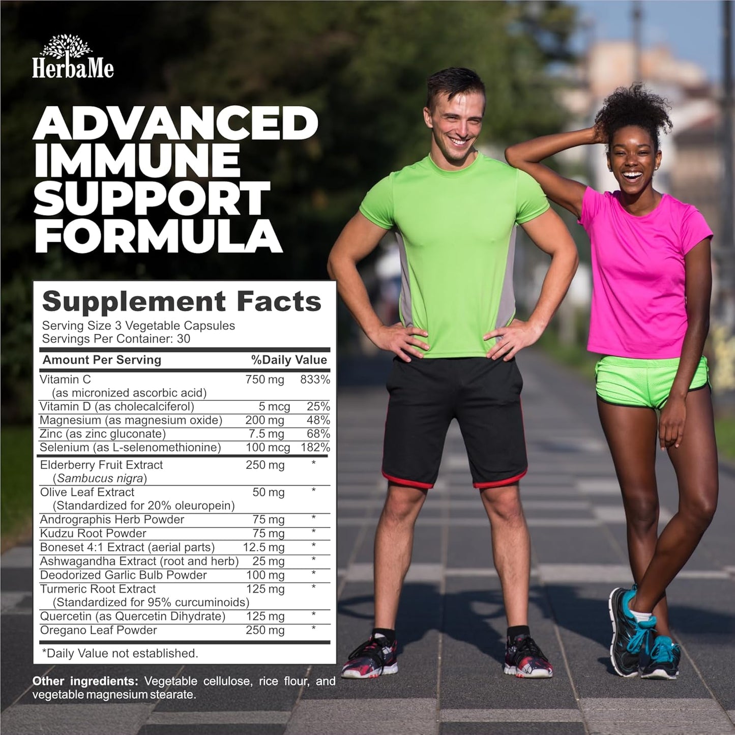 Advanced Immune System Booster 15 in 1 with Elderberry, Quercetin, Zinc, Vitamin D, 90 Capsules, Support Natural Wellness, Immunity Boost Supplement with Selenium and Vitamin C Antioxidants