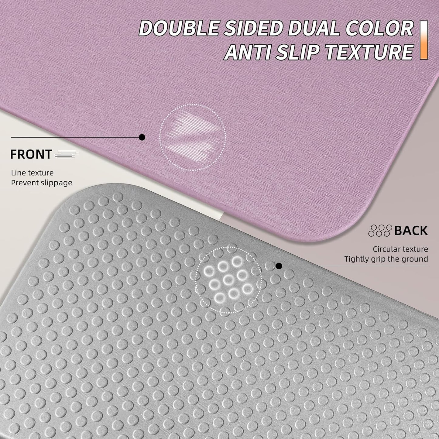 Foldable Fitness Yoga Mat | 2/5" (10MM) Extra Thick | SGS Certified Non-Slip TPE | 75x26" Extra Long-Wide | Portable & Easy Store | for Yoga, Pilates, Home Gym & Full-Body Workouts