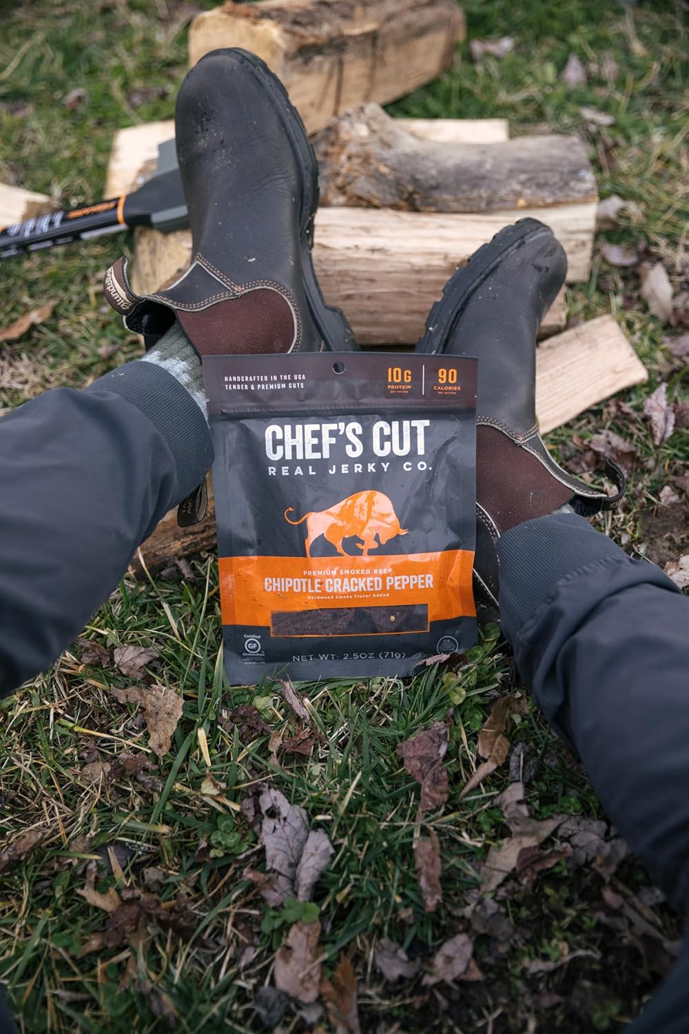 Chef's Cut Real Steak Chipotle Cracked Pepper Jerky, 2.5 Ounce (4 Pack)