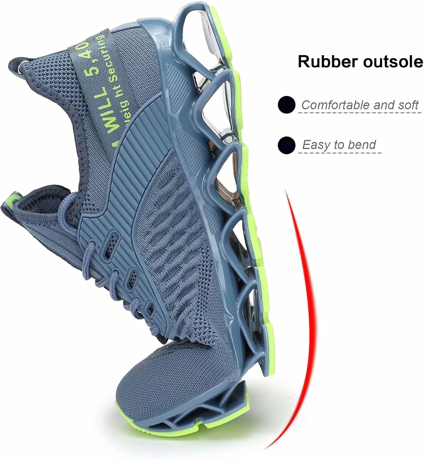 Men's Running Shoes Blade Tennis Walking Fashion Sneakers Breathable Non Slip Gym Sports Work Trainers