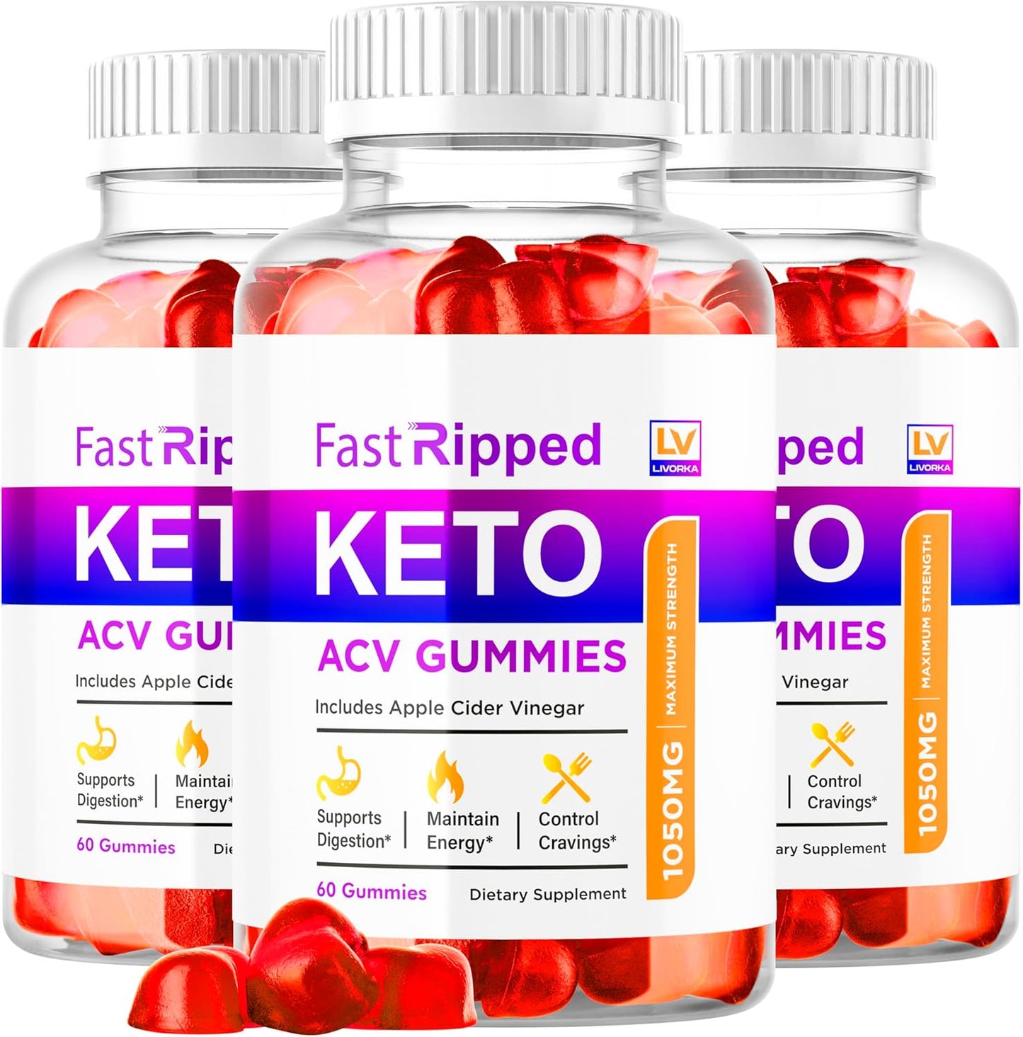 (3 Pack) Fast Ripped Keto ACV Gummies Advanced Weight Loss, Fast Ripped Weight Loss Gummies Keto+ACV, Keto ACV Gummies Ripped, Keto Fast, Ripped Keto, Fast Ripped Keto + ACV Gummies 1050mg, 3 Months