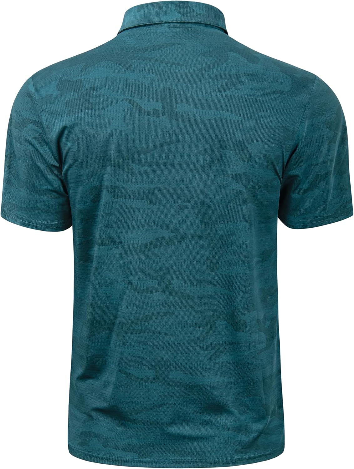 TAPULCO Mens Quick Dry Polo Shirts Camouflage Pattern Performance Athletic Lightweight Breathable Casual Golf Tshirts