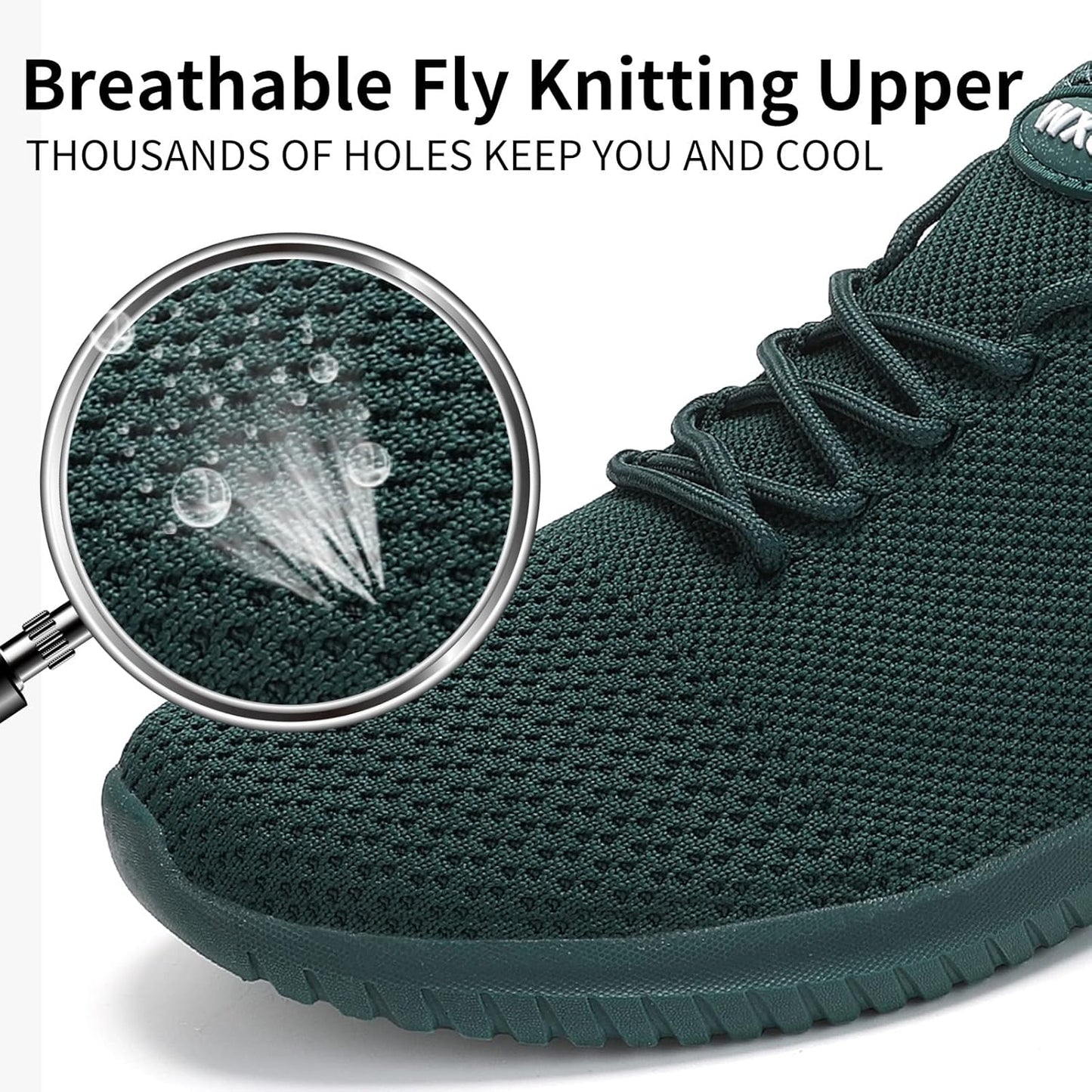 WXQ Men's Running Shoes Comfortable Lightweight Breathable Walking Shoes Mesh Workout Casual Sports Shoes