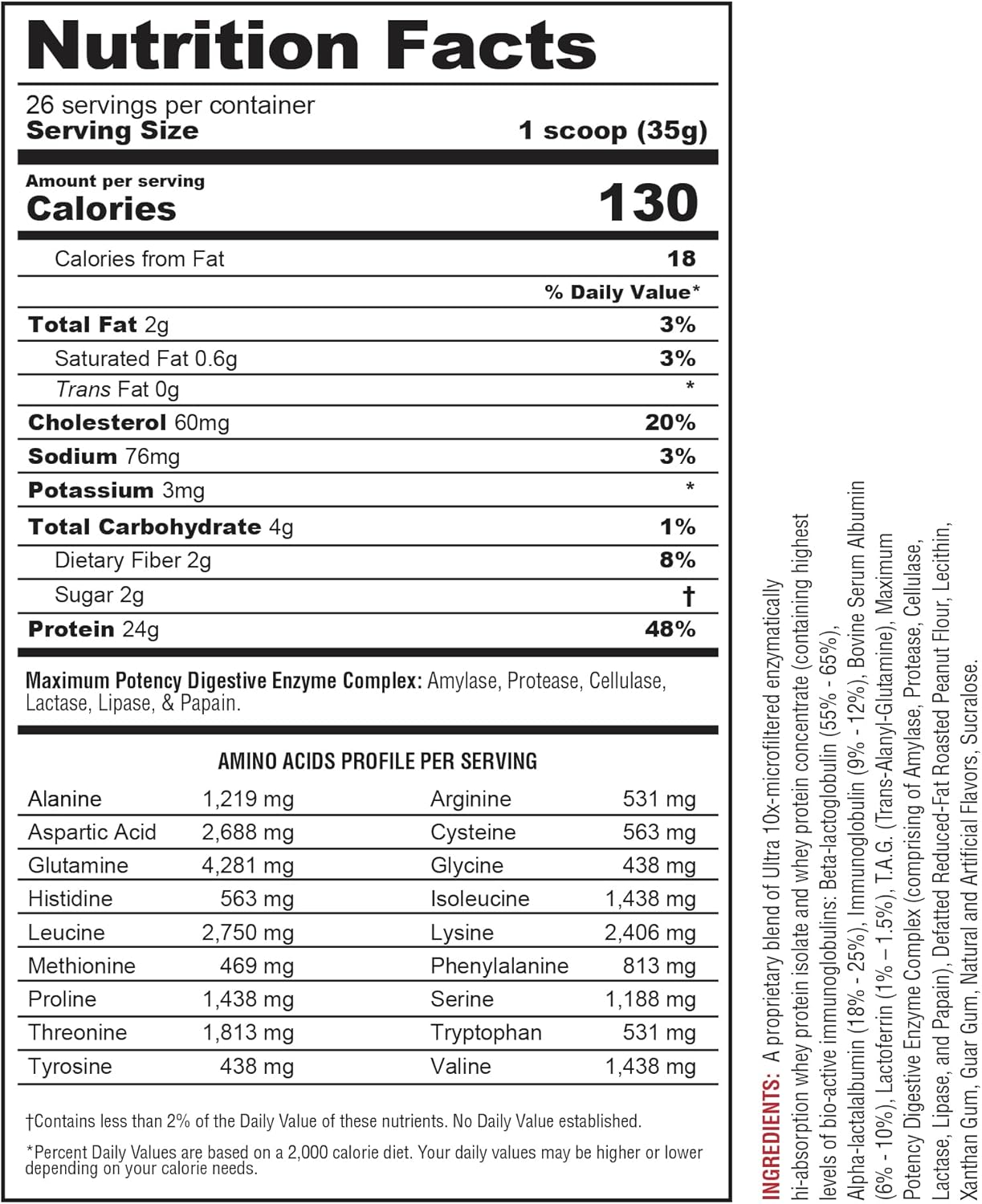 Metabolic Nutrition, Protizyme, 100% Whey Protein Powder, High Protein, Low Carb, Low Fat Whey Protein, Digestive Enzymes, 24 Essential Vitamins and Minerals, Butter Pecan Cookie, 2 Pound (26 ser)