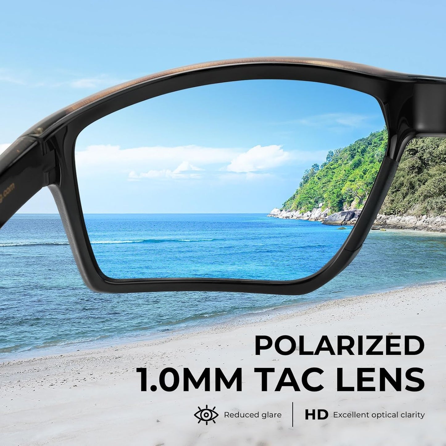 KastKing Osage Polarized Sport Sunglasses for Men and Women, Ideal for Driving Fishing Cycling Running, UV Protection