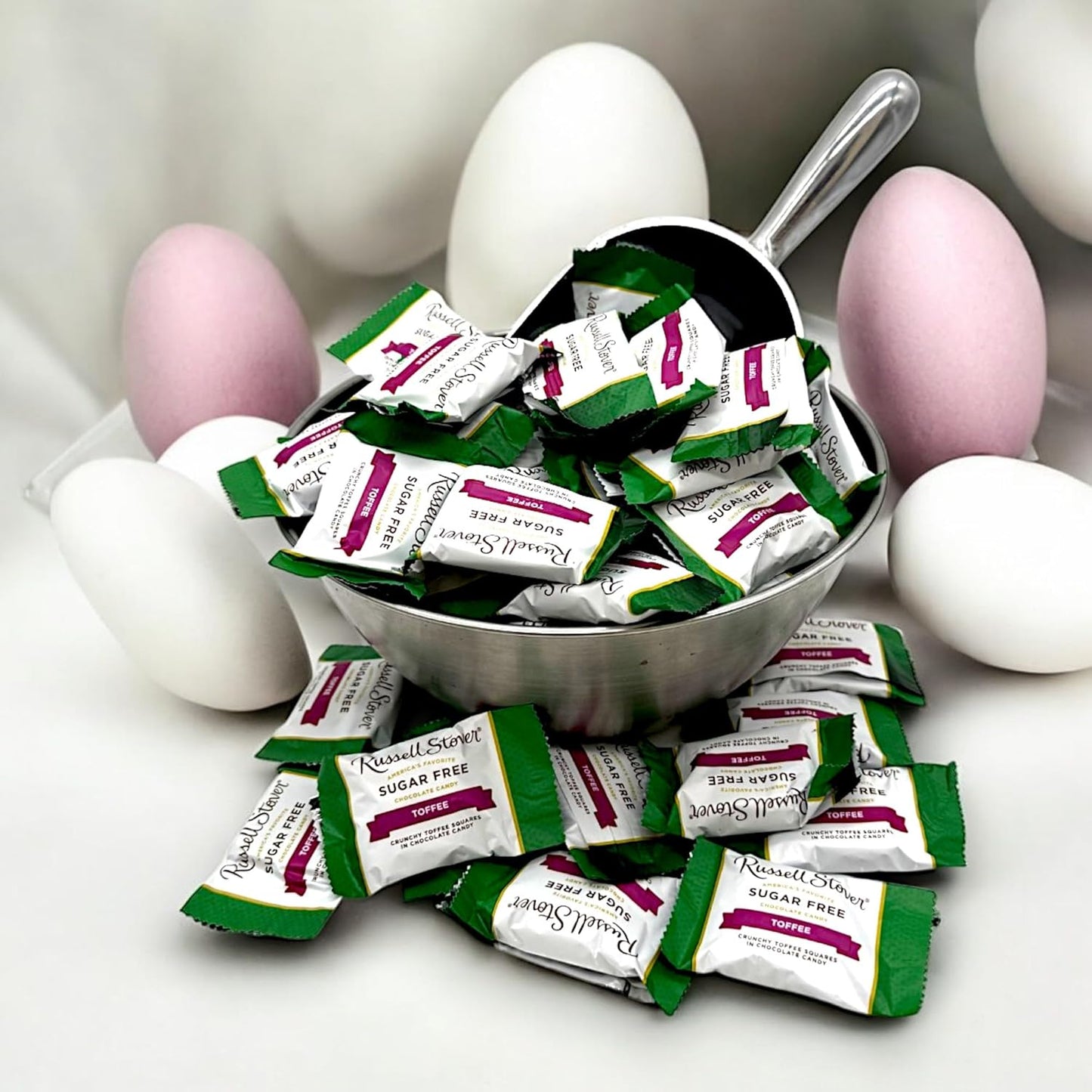 Sugar Free Chocolate Toffee Delight-1 lb Deliciously Crafted for a Guilt-Free Indulgence Made with Stevia Extract-Perfect for Health-Conscious Chocolate Lovers(16 oz)