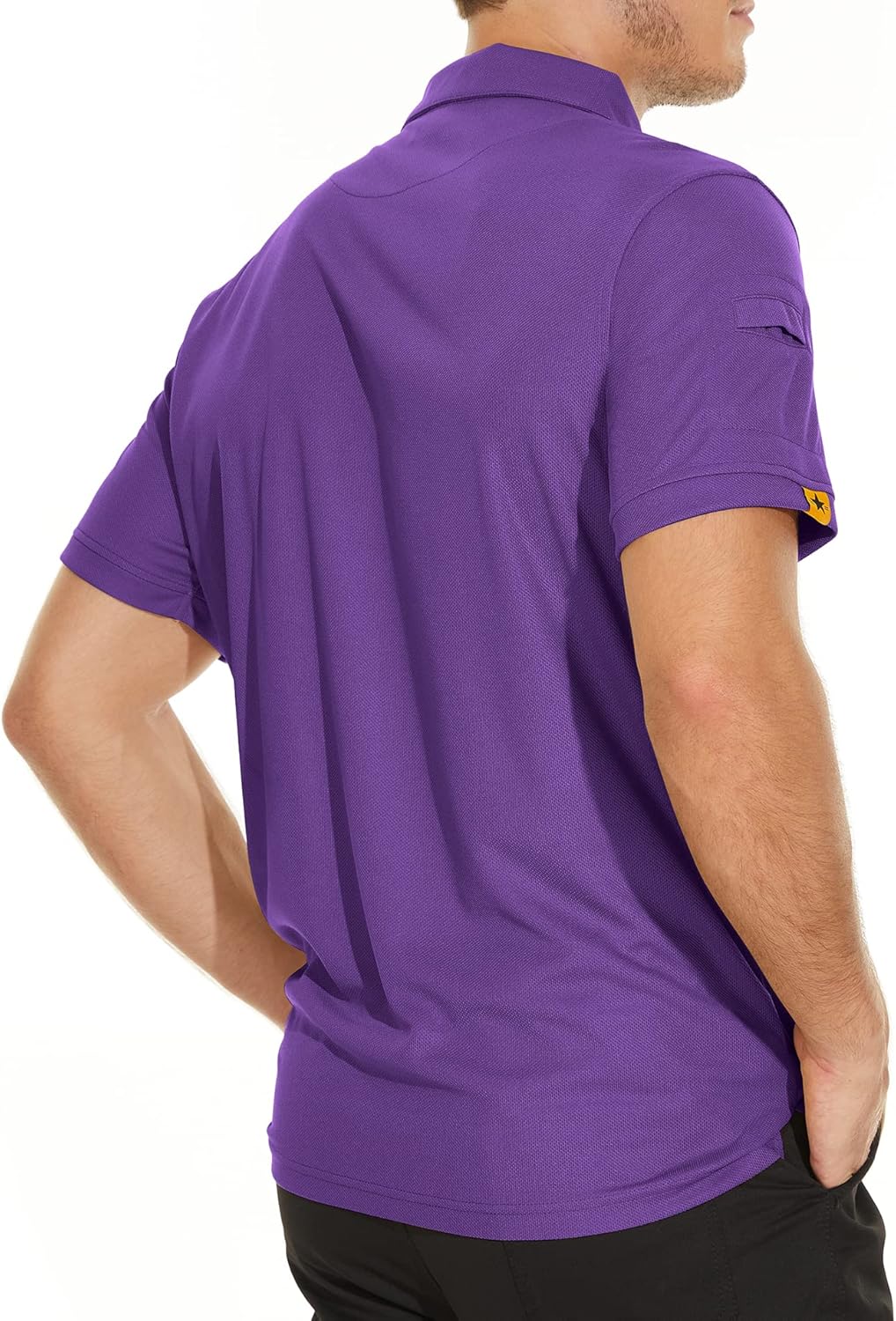 V VALANCH Mens Polo Shirts Short Sleeve Moisture Wicking Golf Polo Athletic Collared Shirt Tennis T-Shirt Tops