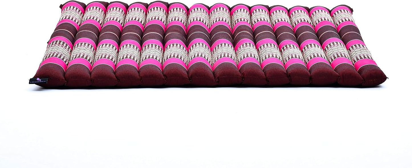 Leewadee Zabuton Seating Cushion – Square Floor Seat for Meditation Exercises, Light Yoga Mat Filled with Kapok