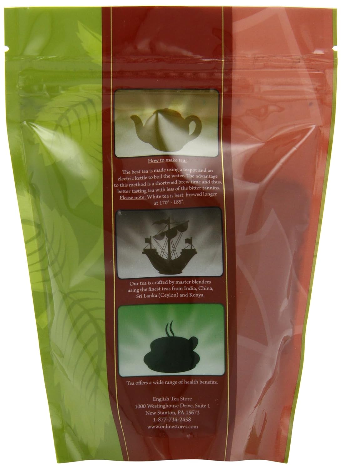 Irish Breakfast Tea Pouches - 4oz | Loose Leaf Blend of 2nd Flush Assam and February Kenya BP1 | Full-Bodied Robust Black Tea with Malty Flavor and Bright Coppery Color
