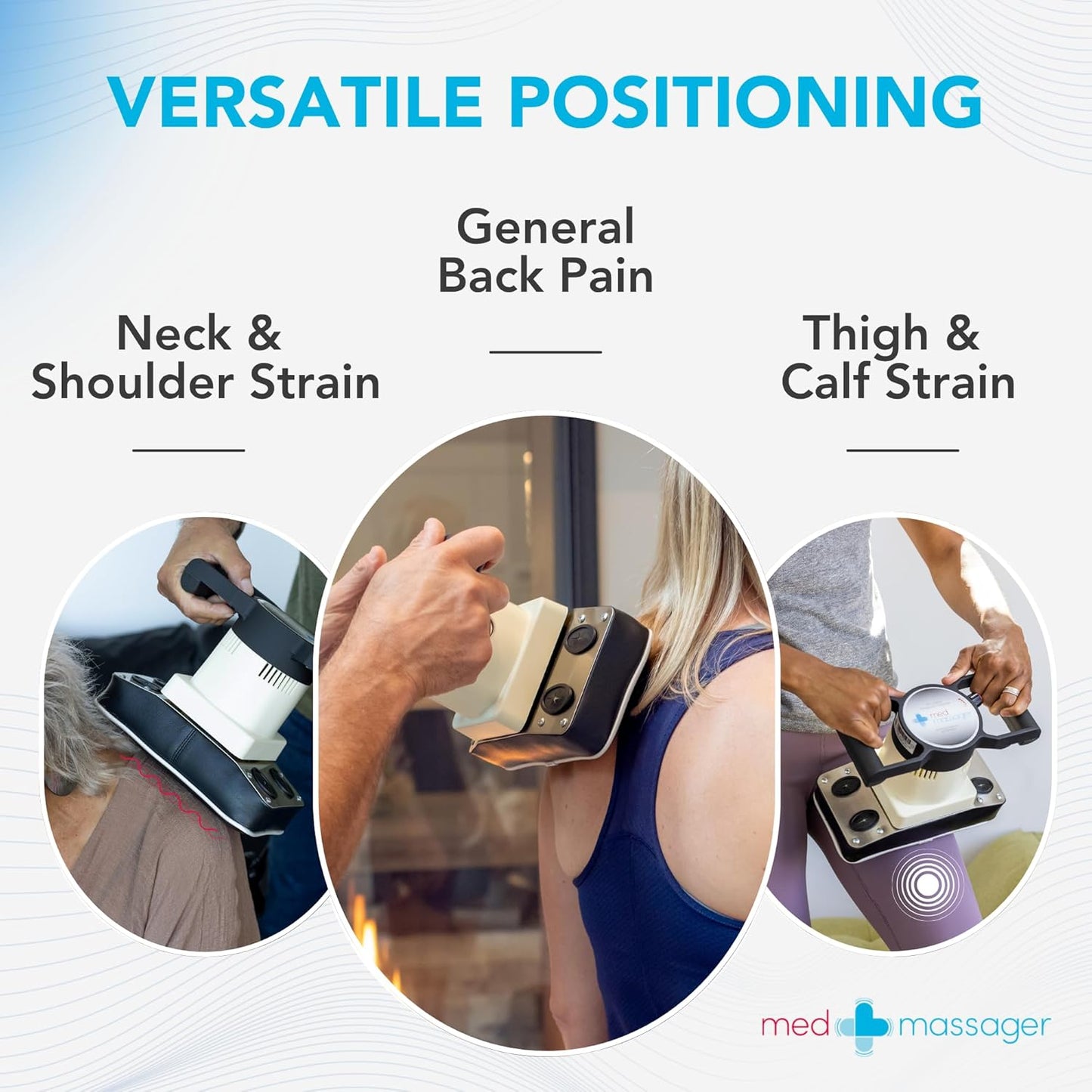 MedMassager Body Massager Plus | Deep Tissue Massage Therapy Unit, Dual Speed, Portable Relaxation & Relief - Reduces Pain & Improves Circulation MMB05