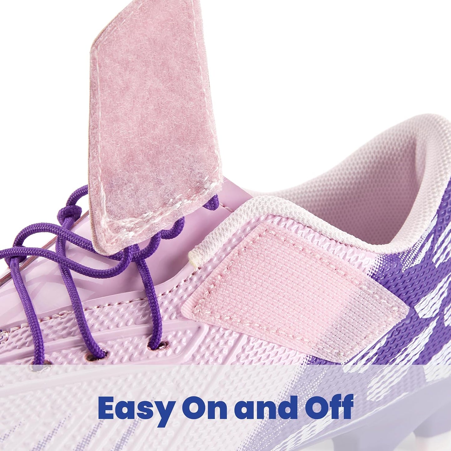 PATPAT Kids Soccer Cleats – Outdoor Firm Ground and Turf Football Training Shoes for Little Big Boys and Girls, Sizes 10-6