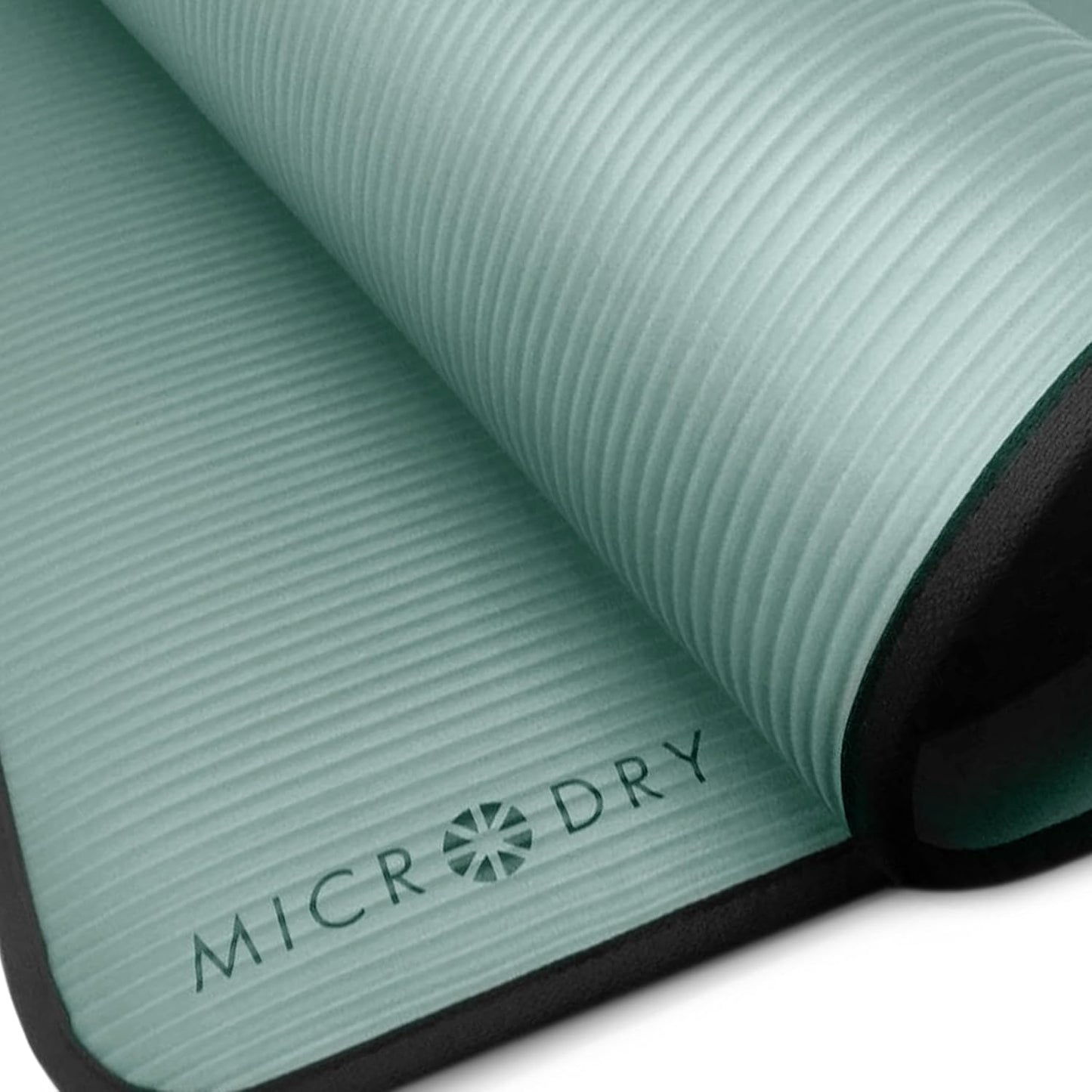 MICRODRY Deluxe Fitness Exercise Yoga Mat for Home & Gym, Extra Thick for High Impact Training, Multi Layered Skid Resistant Surface, Odor Neutralizing with Carrying Strap