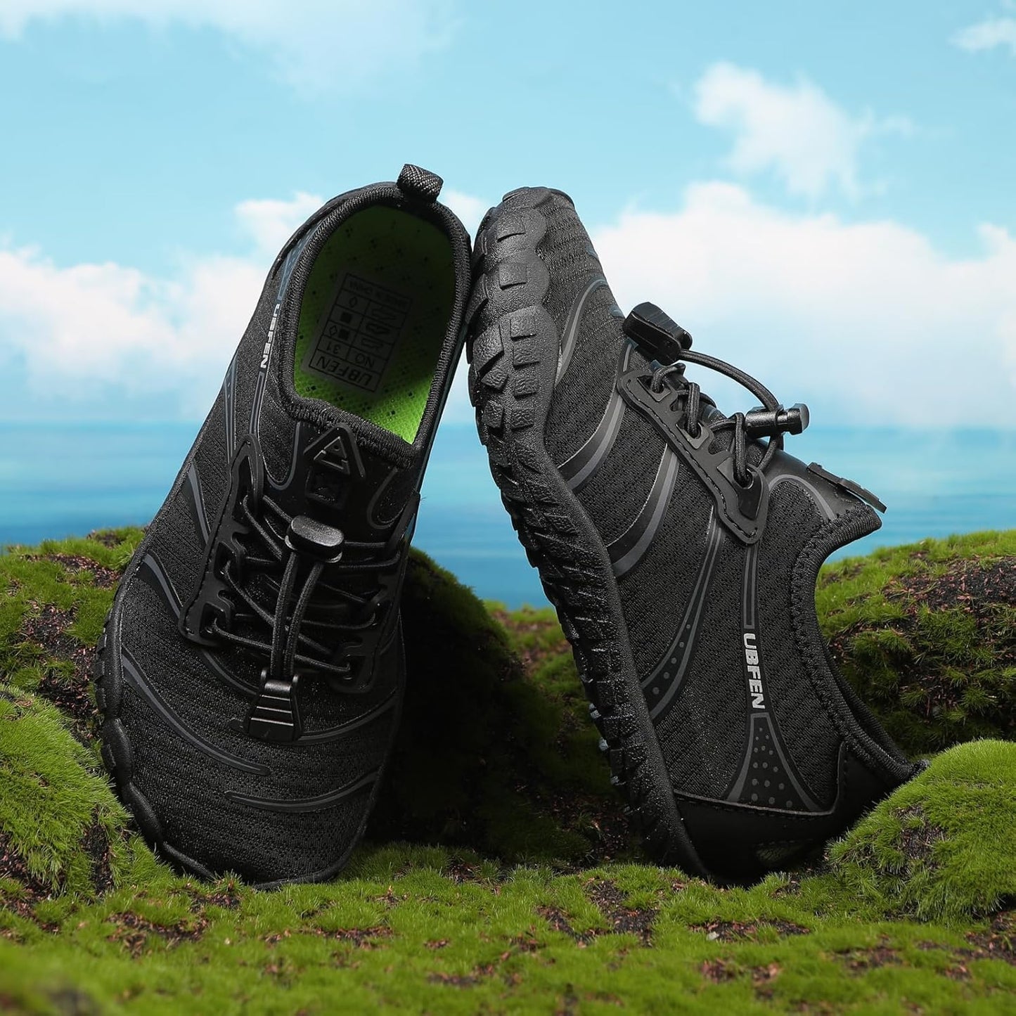 UBFEN Water Shoes for Kids Boys Girls Aqua Socks Barefoot Beach Sports Swim Pool Quick Dry Lightweight Toddler Little Big Kid