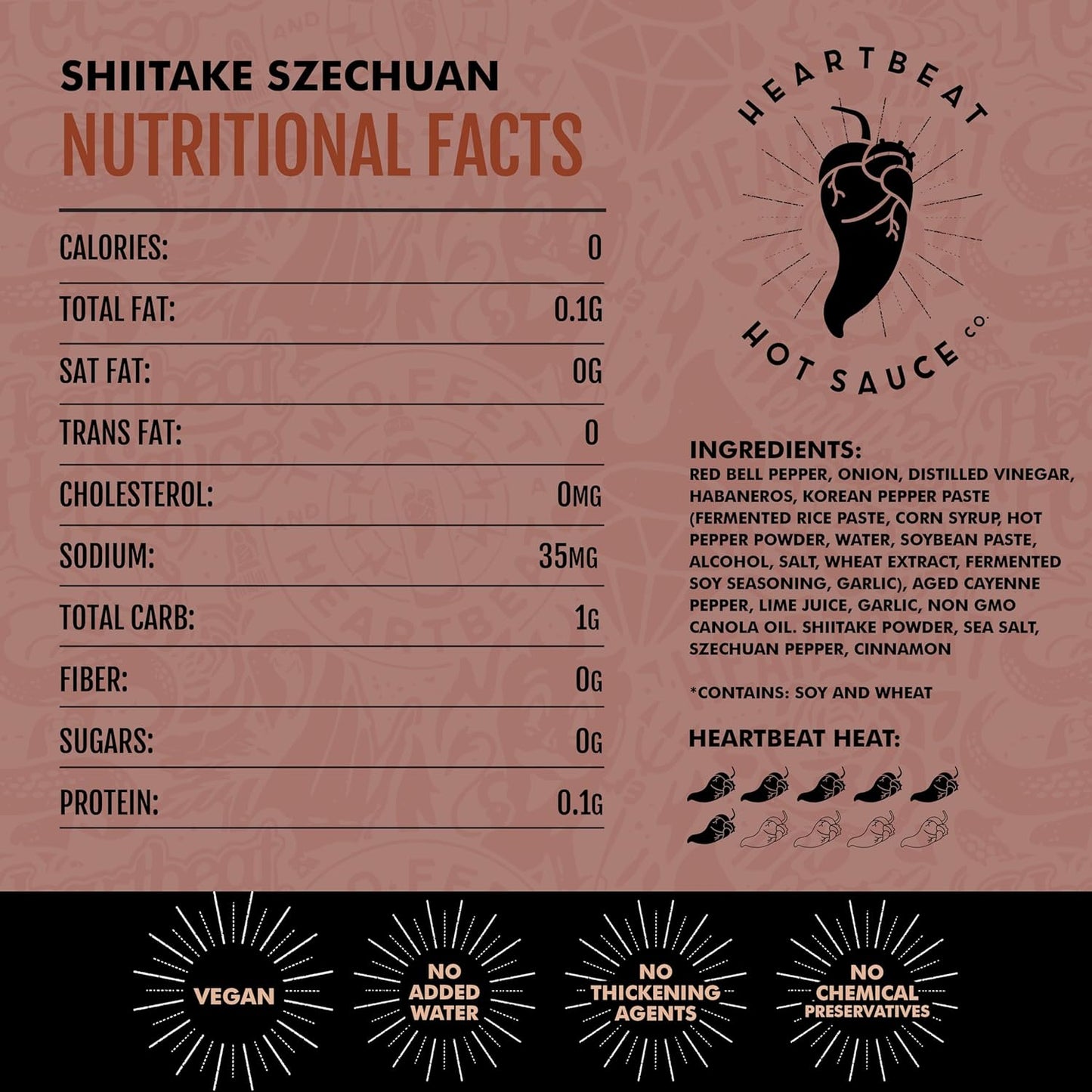 Heartbeat Hot Sauce Co. | Shiitake Szechuan, 6 oz.
