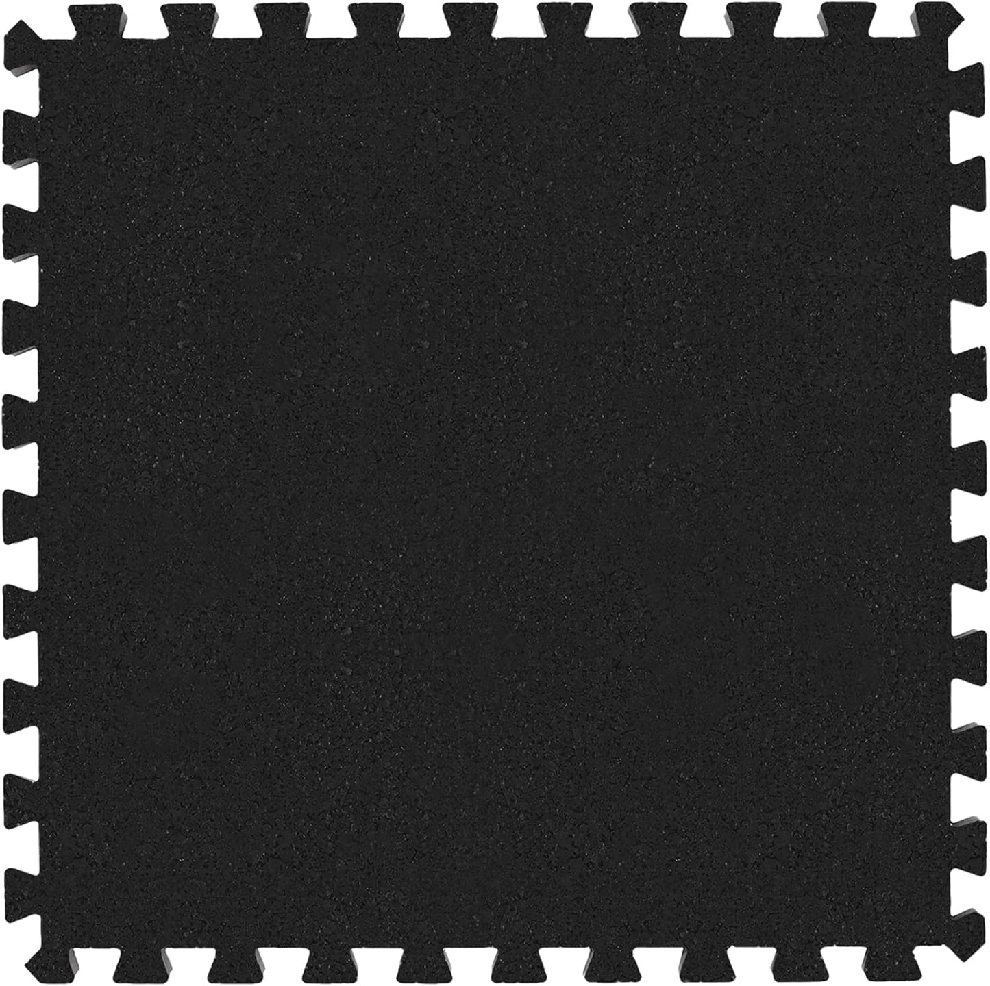 IncStores Impact Foam Rubber Floor Tiles, Interlocking Home Gym Floor Matts for Weight & Workout Equipment Room Padding, 2'x2' Tiles