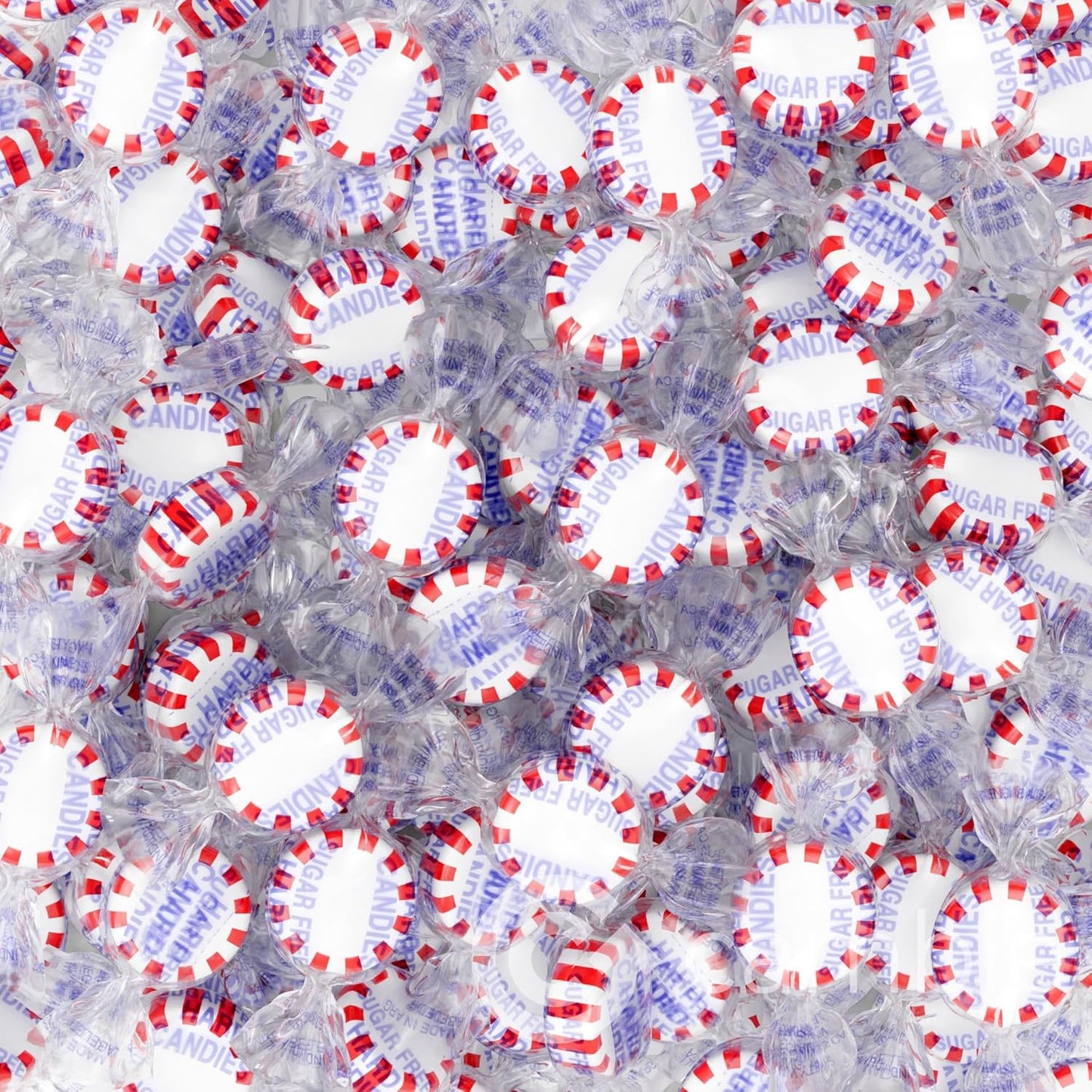 Cambie Sugar Free Mints, 1 lb of Sugar Free Hard Candy, Individually Wrapped Peppermints with a Refreshing & Sweet Mint Flavor, Packaged Fresh in a Resealable Pouch