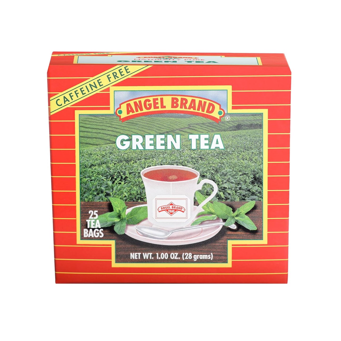 Angel Brand Green Tea –25 bags Premium Loose-Leaf Blend in Tea Bags, Mild Flavor, Easy to Brew