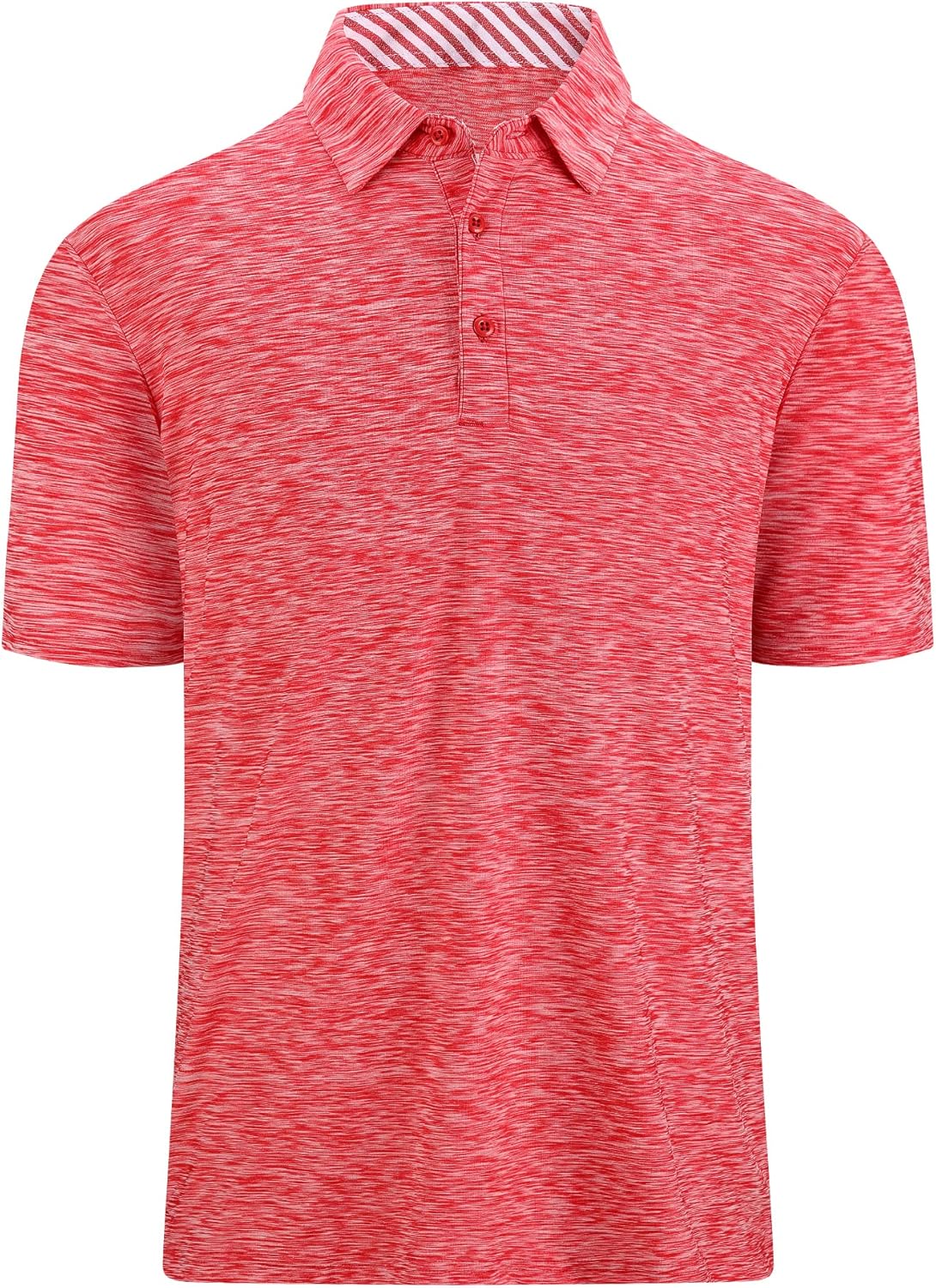 WARHORSEE Golf Polo Shirts for Men Short Sleeve Wrinkle Free 4 Way Stretch Moisture Wicking Performance Collared Tshirts