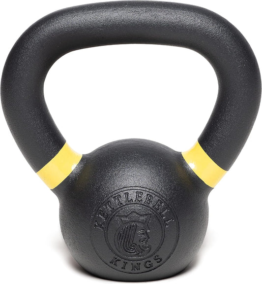 Kettlebell Kings Powder Coated Kettlebell Weights 5-90 LB | Workout Gym Equipment & Strength training sets for Women & Men | Durable Coating for Grip Strength, Rust Prevention