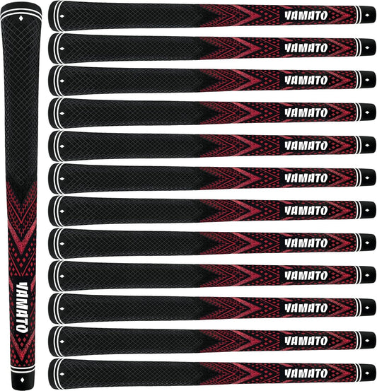 Yamato Innovative Golf Grips 13 Pack Midsize/Standardsize Golf Club Grips, All-Weather Firm Control And High Performance Grips Provides Superior Comfort And Responsiveness,4 colors Available