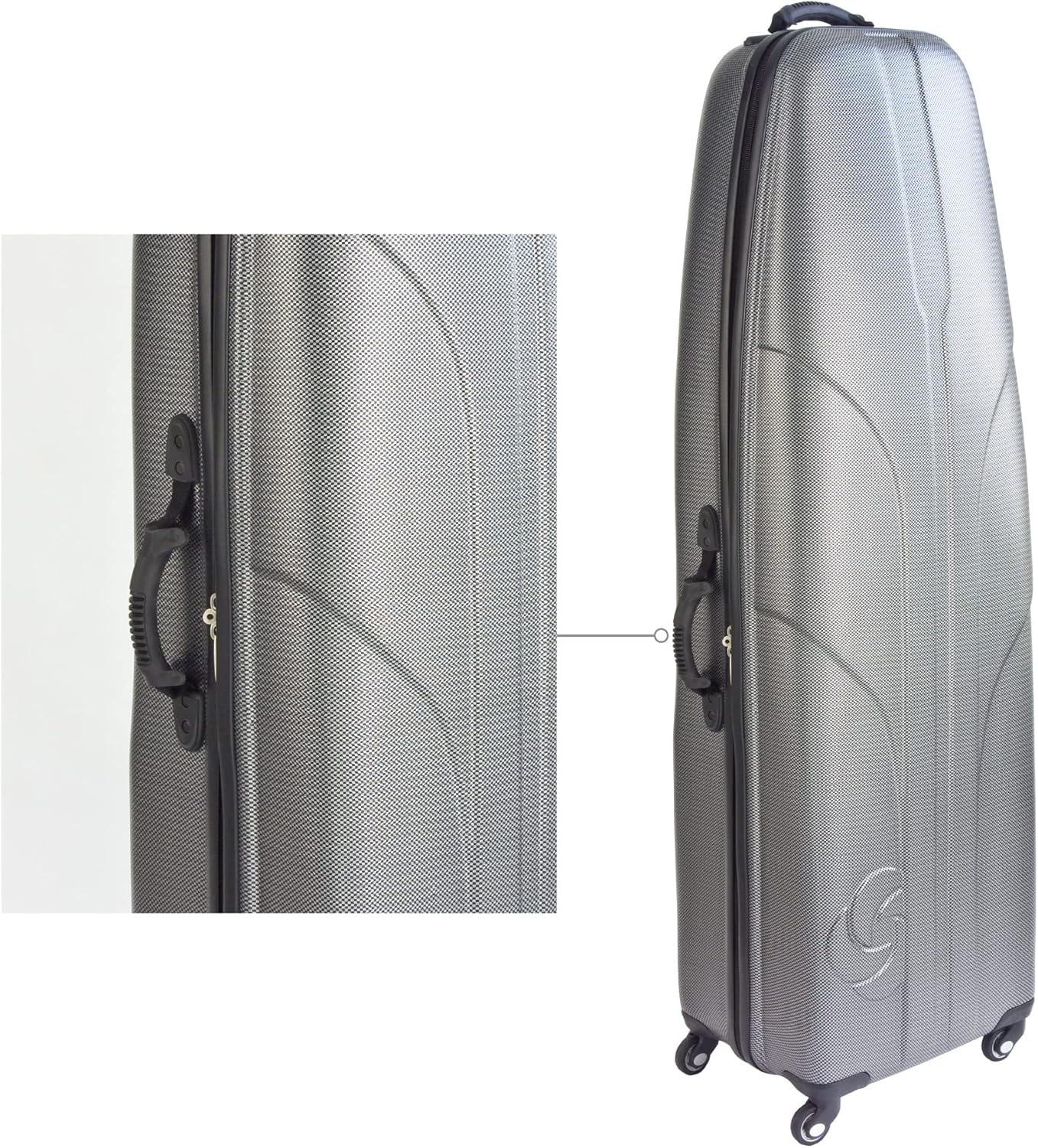 Samsonite Golf 6850 Hard Case Golf Travel Bag, Lightweight & Durable ABS Shell, Multi-Directional Wheels