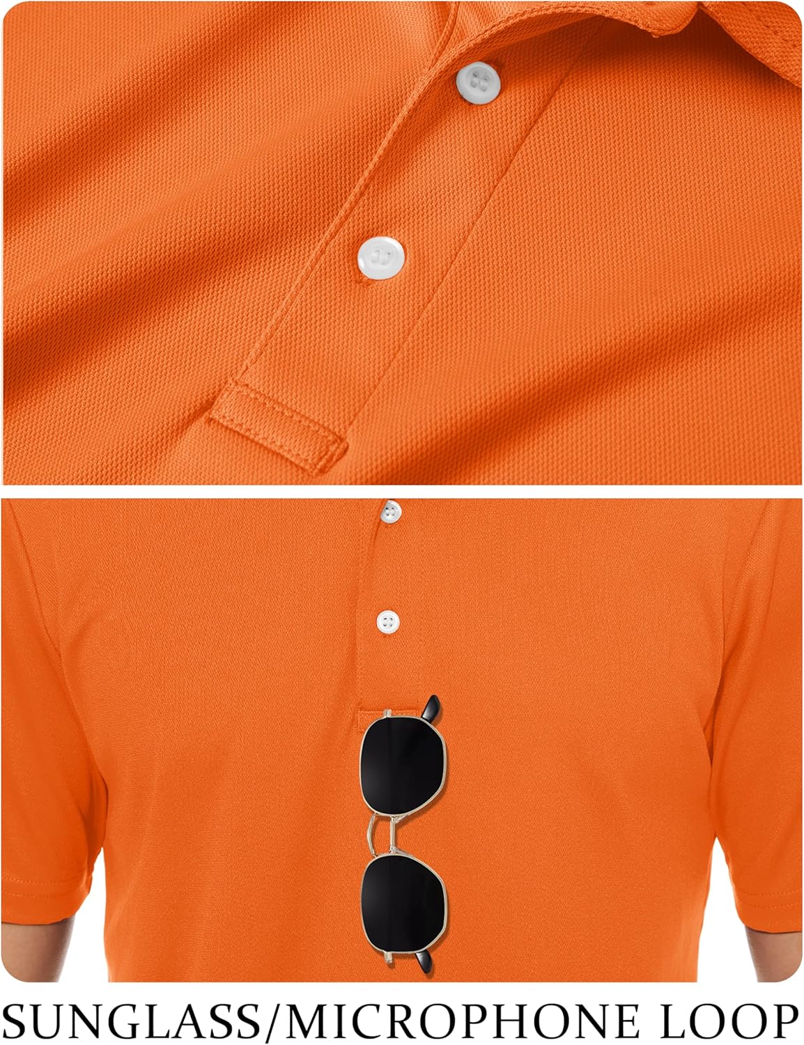 TACVASEN Mens Golf Shirt Dry Fit Mens Polo Shirts Short Sleeve Performance Golf Polos for Men with Collar Work Shirts