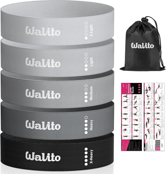 Fabric Resistance Bands for Working Out - Booty Bands for Legs -Glutes Training for Women and Men - Exercise Bands for Squats, Yoga, Physical Therapy -Home Gym Fitness