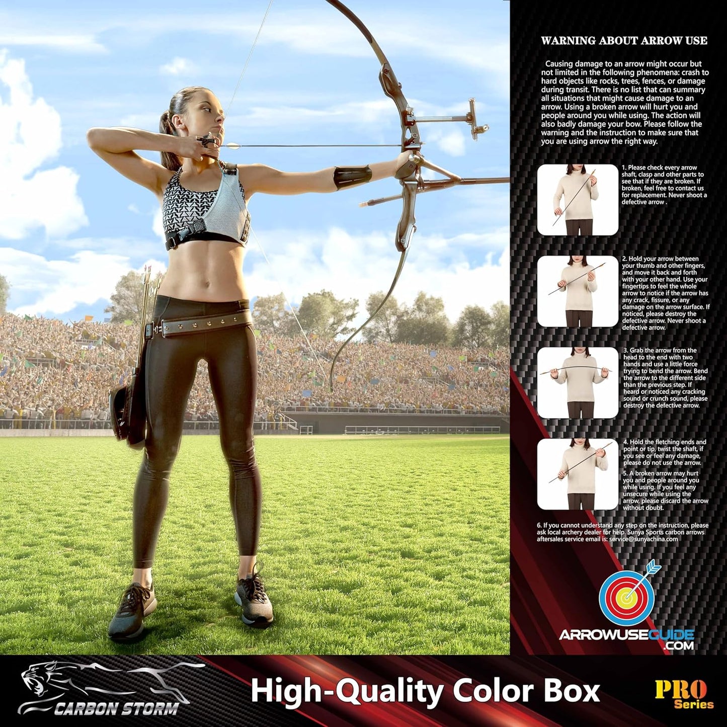 SUNYA 12-Pack 30 Inch Carbon Arrows Spine 500 or 400 for 40-60 LBS Bows｜Switch to Recurve/Compound Modes, Anti-Loose O-Ring & TPU Vanes for Hunting/Target Practice