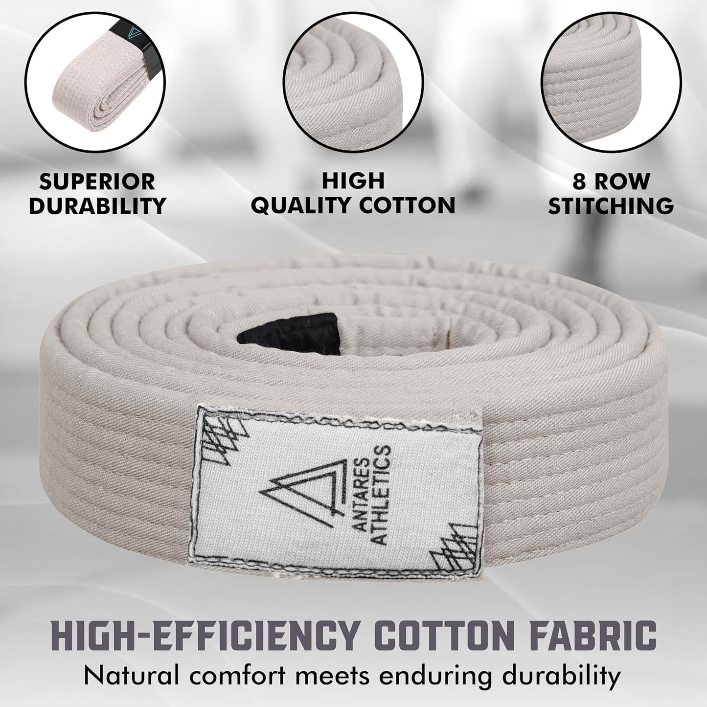 Vintage Series BJJ Belt for Men & Women Brazilian Jiu Jitsu Belt for Jiu Jitsu Gi