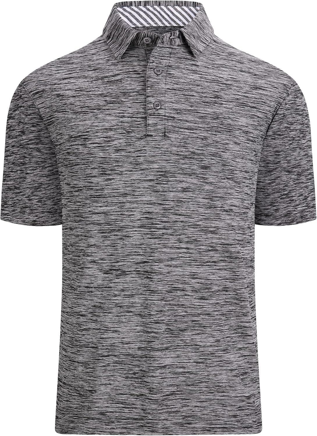 WARHORSEE Golf Polo Shirts for Men Short Sleeve Wrinkle Free 4 Way Stretch Moisture Wicking Performance Collared Tshirts