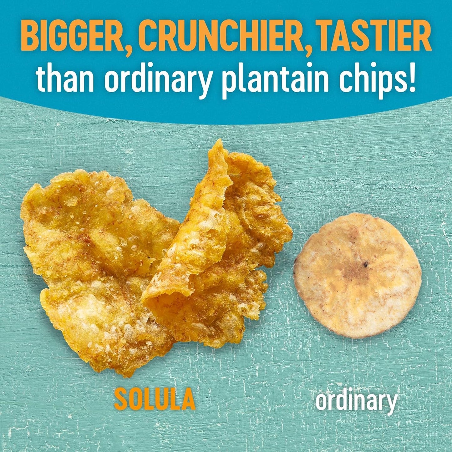 Solula Plantain Crisps Authentic Tostones, Variety Pack, 4 Ounce (Pack of 12), Pacific Sea Salt, Roasted Garlic and Caribbean Lime, Kettle Cooked Chips, Gluten Free, Paleo Friendly, Grain Free, Vegan