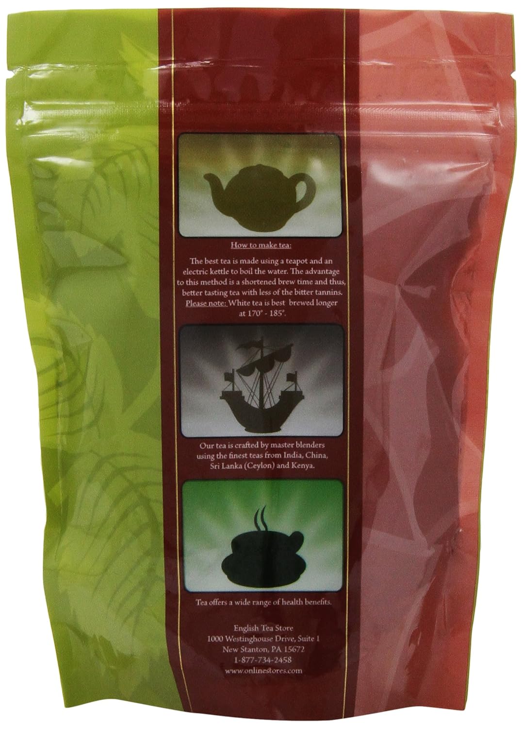 Sylvakandy Estate Orange Pekoe Tea Pouches - 4oz | Loose Leaf Ceylon Black Tea from Kandy Region | Floral and Malty Flavor Profile | Afternoon or After Dinner Tea | Single Estate Brew