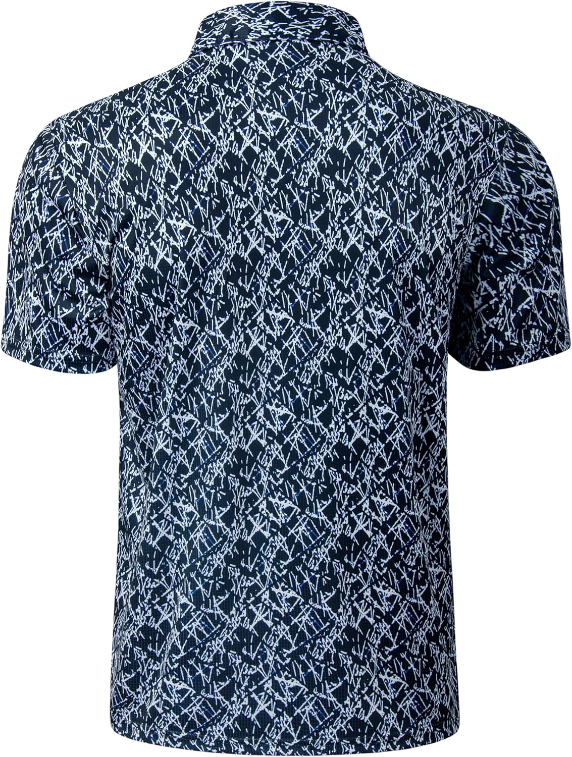 TAPULCO Mens Quick Dry Polo Shirts Camouflage Pattern Performance Athletic Lightweight Breathable Casual Golf Tshirts