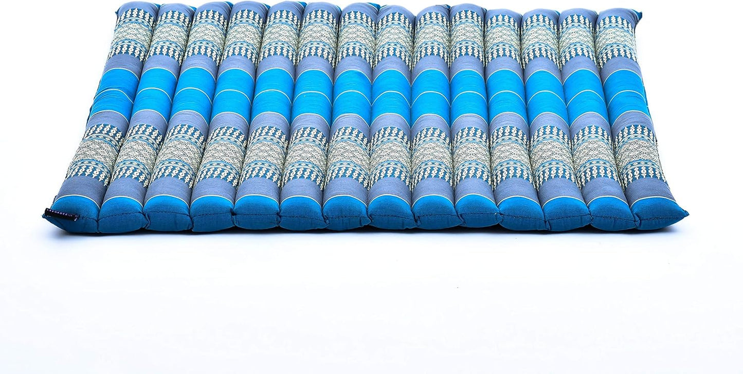 Leewadee Zabuton Seating Cushion – Square Floor Seat for Meditation Exercises, Light Yoga Mat Filled with Kapok