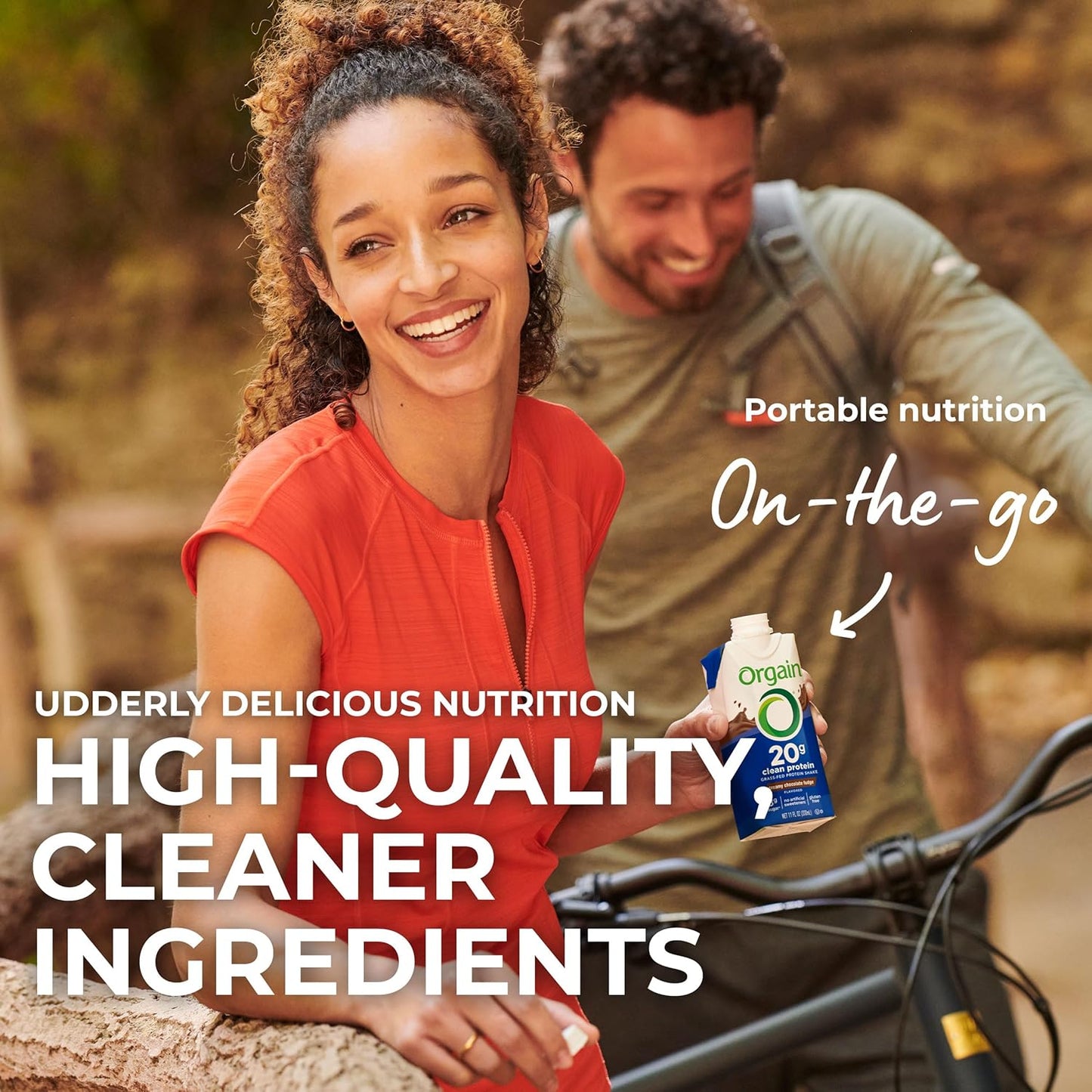 Orgain Clean Protein Shake, Grass Fed Dairy, Creamy Chocolate Fudge - 20g Whey High Protein, Kosher, Ready to Drink, Low Net Carbs, Gluten Free, No Soy Ingredients, 11 Fl Oz (Pack of 4)