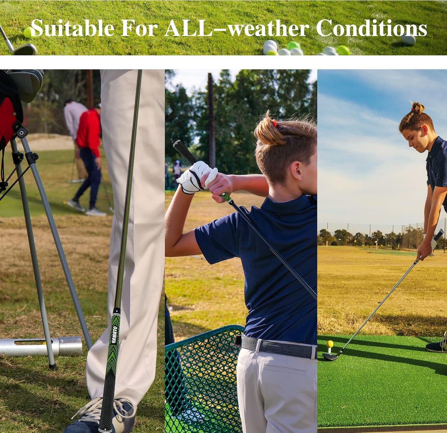 Yamato Innovative Golf Grips 13 Pack Midsize/Standardsize Golf Club Grips, All-Weather Firm Control And High Performance Grips Provides Superior Comfort And Responsiveness,4 colors Available